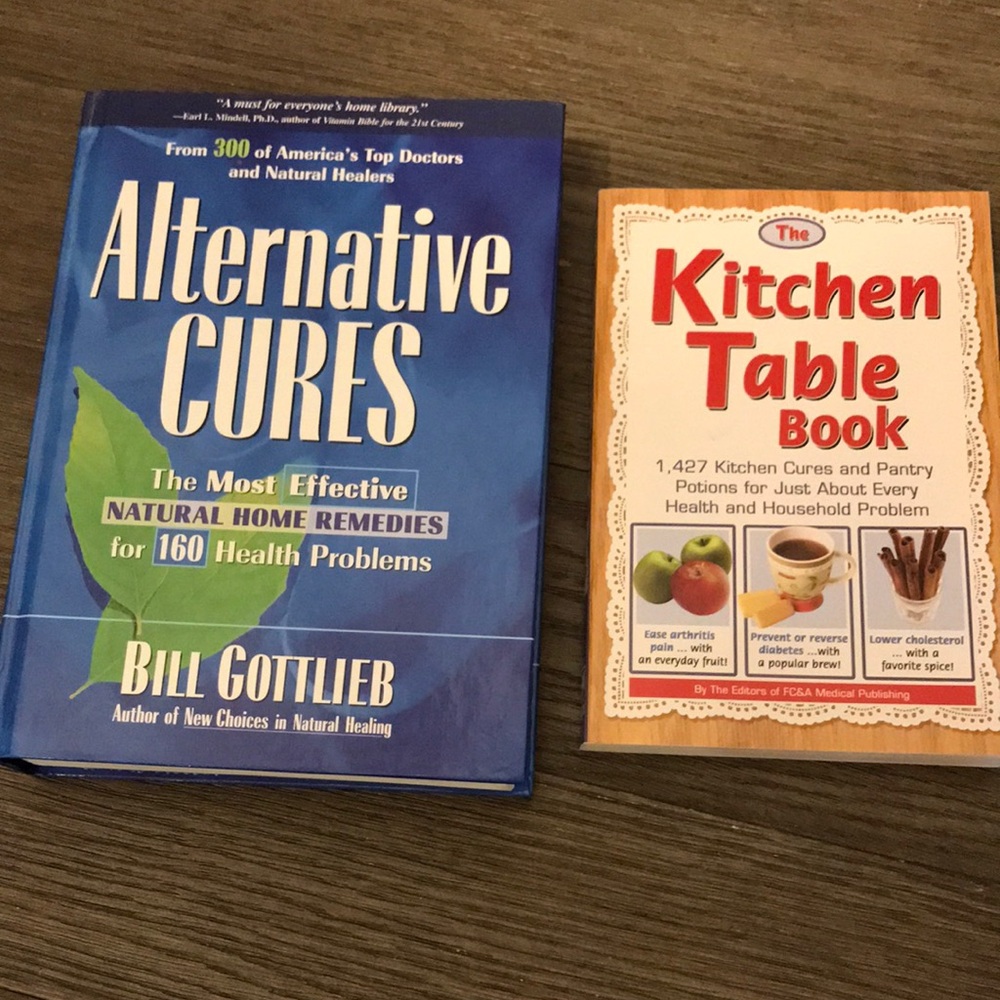 Holistic medicine self help alternative natural herbal remedies book bundle of 2